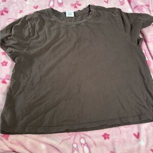 Outdoor Voices Dark Brown Cropped Tee Size M